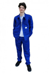 Costum ignifug albastru royal pentru sudori Coverguard