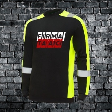 De la 10x Oferta Firme - Tricouri cu mânecă lungă reflectorizante cu logo preferential inclus