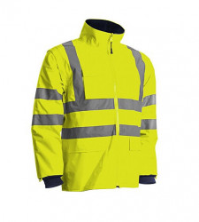 Geaca reflectorizanta fluorescenta RoadWork galbena 4 in 1 Coverguard - Img 3