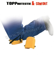 Genunchiere din poliuretan,material plastic galben Coverguard
