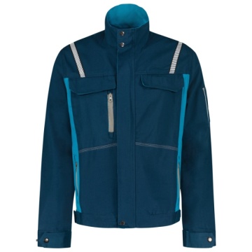 Jacheta de lucru barbati 100% bumbac superior cu insertii reflectorizante - Img 1