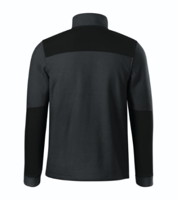 Jacheta fleece gri inchis outdoor si lucru Malfini - Img 2