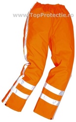 LICHIDARE - Pantaloni de ploaie cu dungi reflectorizante drumari Traffic R480 Portwest