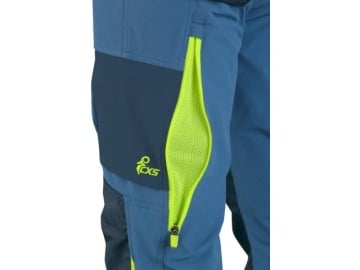 Pantaloni de lucru 4-way stretch cu Cordura CXS Naos albastru contrast - Img 4