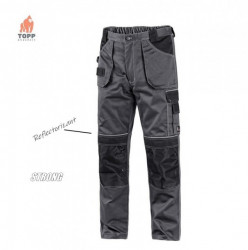 Pantaloni salopeta de lucru Strong gri CXS