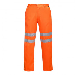 Pantaloni talie cu benzi reflectorizante, rezistent la pete Portwest