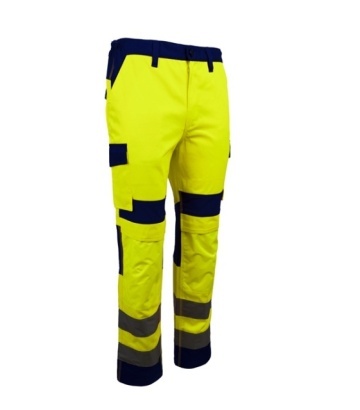 Pantaloni talie reflectorizanti Hibana cu buzunare pentru genunchiere Coverguard