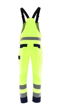 Salopeta de lucru reflectorizanta galben fluo Sara - Img 2