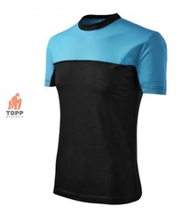 Tricou Bicolor 109 turcoaz-negru Malfini