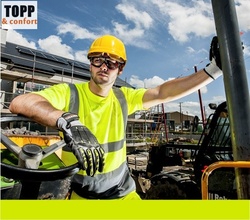 Tricou bumbac 55 constructii, santier, drumuri reflectorizant Portwest
