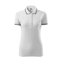 Tricou polo dame 200gr/mp alb Malfini
