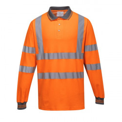 Tricou polo reflectorizant cu maneci lungi Portwest
