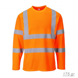Tricou Stabil cu maneci lungi si dungi reflectorizante Portwest