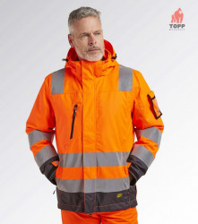 Ultimele bucati - Geaca Reflectorizanta de iarna Utility Diadora portocalie