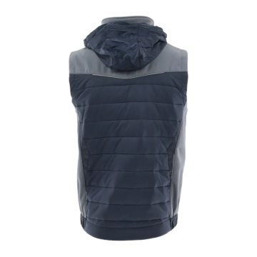 Vesta de lucru matlasată Confort Plus | Gri + bleumarin Sara - Img 2