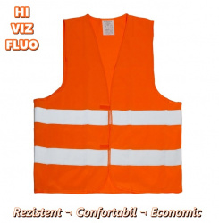 10x Vesta reflectorizanta portocalie OFERTA
