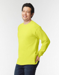 Bluza galben neon material 200 grame de lucru Gildan - Img 2