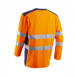 Bluza reflectorizanta portocalie cu maneci lungi Coverguard - Img 2