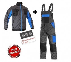 Costum lucru salopeta cu pieptar si jacheta lucru CXS | Best Seller oferta vara - Img 6