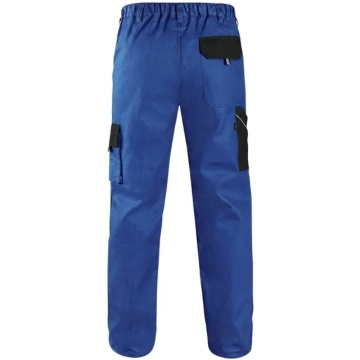 Costum salopeta jacheta + pantalon albastru din bumbac CXS - Img 2