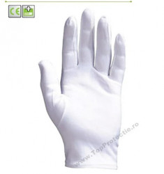 Manusi albe horeca restaurant ospatar din nylon Set 12 bucati