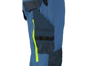 Pantaloni de lucru 4-way stretch cu Cordura CXS Naos albastru contrast - Img 5