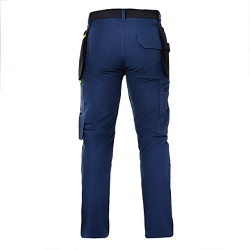 Pantaloni de lucru foarte elastici 4-WAY cu buzunare aplicate exterioare pentru scule - Img 2