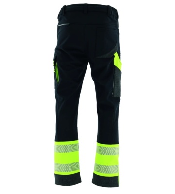 Pantaloni reflectorizanti de lucru iarna Softshell cu captuseala Sara - Img 2