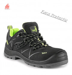 Pantofi FARA protectie din piele rezistenta cu dungi reflectorizant - Img 1