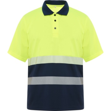 Tricou polo reflectorizant din material tehnic - Img 7