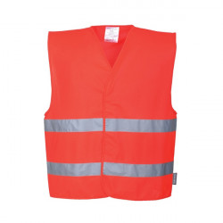 Vesta rosie reflectorizanta certificata Portwest
