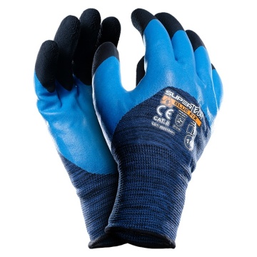 10x Manusi de lucru rentabile Supertech blue - Img 2