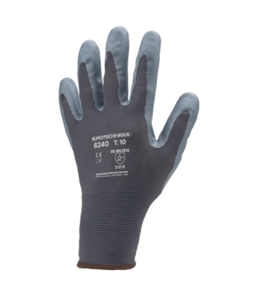 10x Manusi de protectie Nylon impregnate cu nitril MultiGama