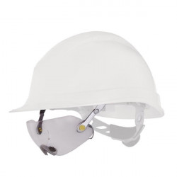 Casca electricieni Quartz Up III cu ochelari transparenti Fuego Delta Plus