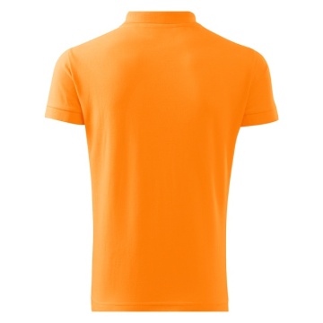 Costum de lucru vara Pantaloni scurti Flexibili si Tricou polo bumbac | Gri-Portocaliu Sara - Img 4