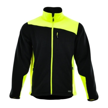 Hanorac de lucru fleece barbati Confort Plus | Negru + Galben reflectorizant Sara