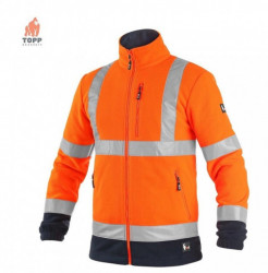 Jacheta polar reflectorizanta portocalie CXS
