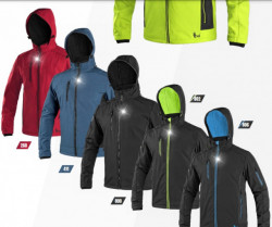 Jacheta softshell contrast negru cu gluga CXS - Img 2
