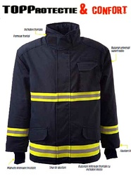 LICHIDARE - Jacheta de protectie pentru pompieri model 4000 Portwest