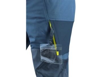Pantaloni de lucru 4-way stretch cu Cordura CXS Naos albastru contrast - Img 6