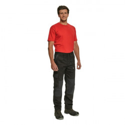 Pantaloni salopeta lucru Bicolor mecanci auto negru-gri - Img 1