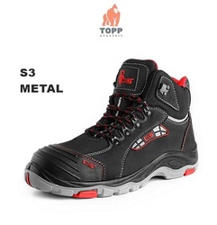 Ultimele bucati - Bocanci protectie din piele Nubuck S3 cu metal CXS