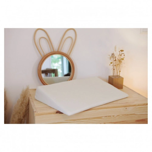 na plan inclinat 10 Grade din Bumbac Organic ptr.patut 60 x120 cm Candide - Img 3