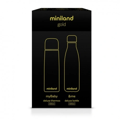 Termos lichide myBaby@me 500 ml Gold (set de 2 termosuri) Miniland - Img 5