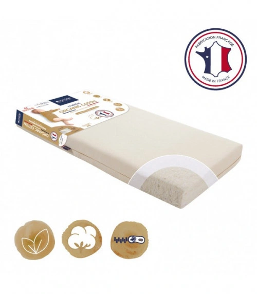 Saltea patut copii din Bumbac organic ptr. patut 60x 120 cm - Img 3