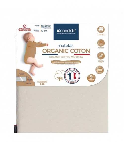 Saltea patut copii din Bumbac organic ptr. patut 60x 120 cm - Img 4