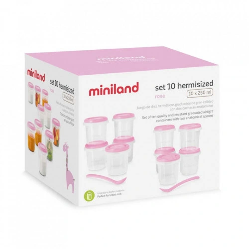 Set 10 Recipiente Ermetice 250 ml Rose - Img 4
