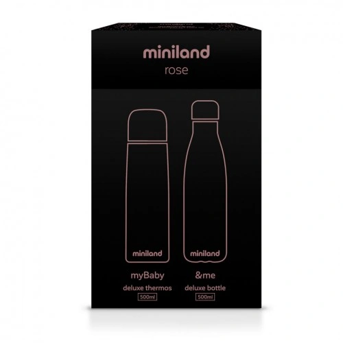 Termos lichide myBaby@me 500 ml Rose (set de 2 termosuri) Miniland - Img 5