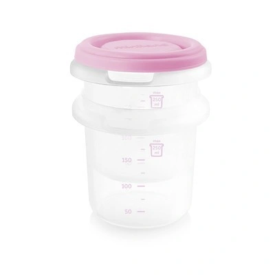 Set 2 Recipiente Plastic 250 ml cu Gentuta izoterma Rose Miniland - Img 5