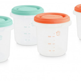 Set 4 Recipiente Ermetice 250 ml Mediteranean Miniland